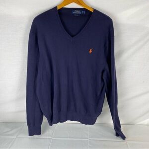 Polo by Ralph Lauren Men's Sweater Navy Blue Size medium